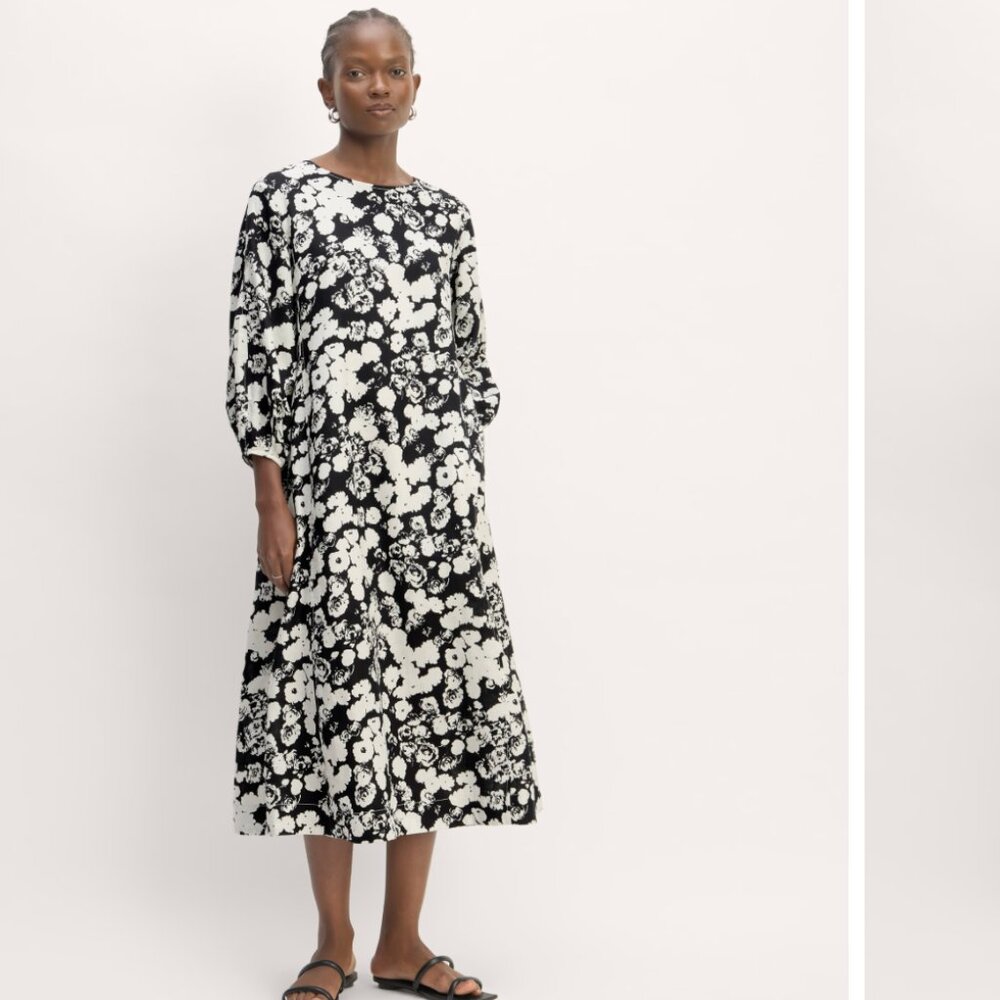 The Linen A-Line Midi Dress